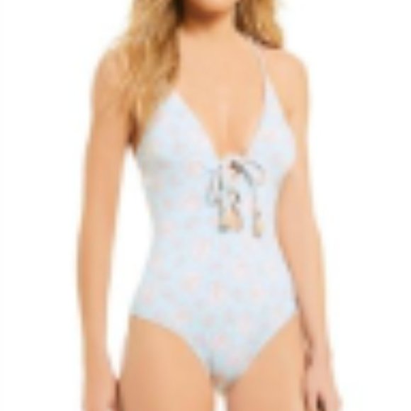 🎉HP🎉Daniel Cremieux Fleur Plunge Maillot 1 Piece Women's Size M Swimsuit NWT - Picture 14 of 16